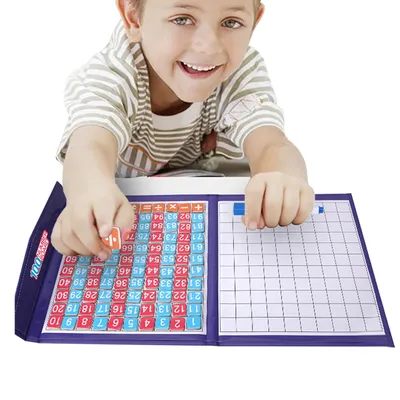 Montessori-Hundred Board Math 1 à 100 comptage consécutifs de numéros jouet coule d'apprentissage