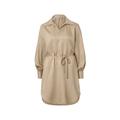 Longbluse aus Leinenmix, beige