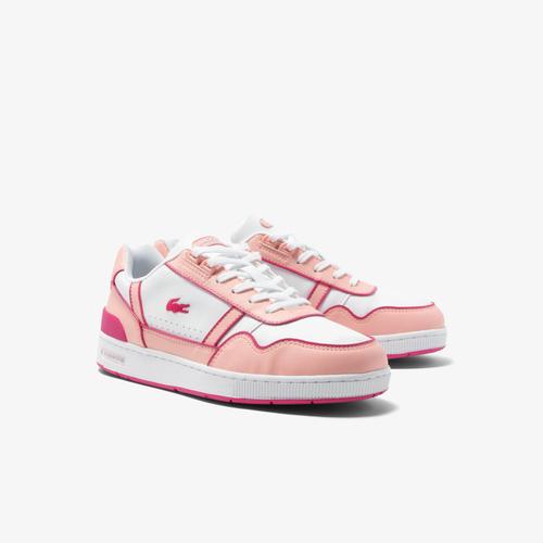 „Sneaker LACOSTE „“T-CLIP 223 5 SUJ““ Gr. 38, rosa (rosa, pink) Kinder Schuhe Sneaker“