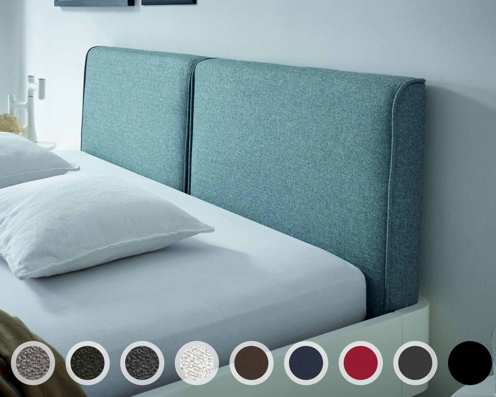 Hasena Fine-Line Kopfteil Cemoa 100 cm / PK3 Velluto 742 coffee Image