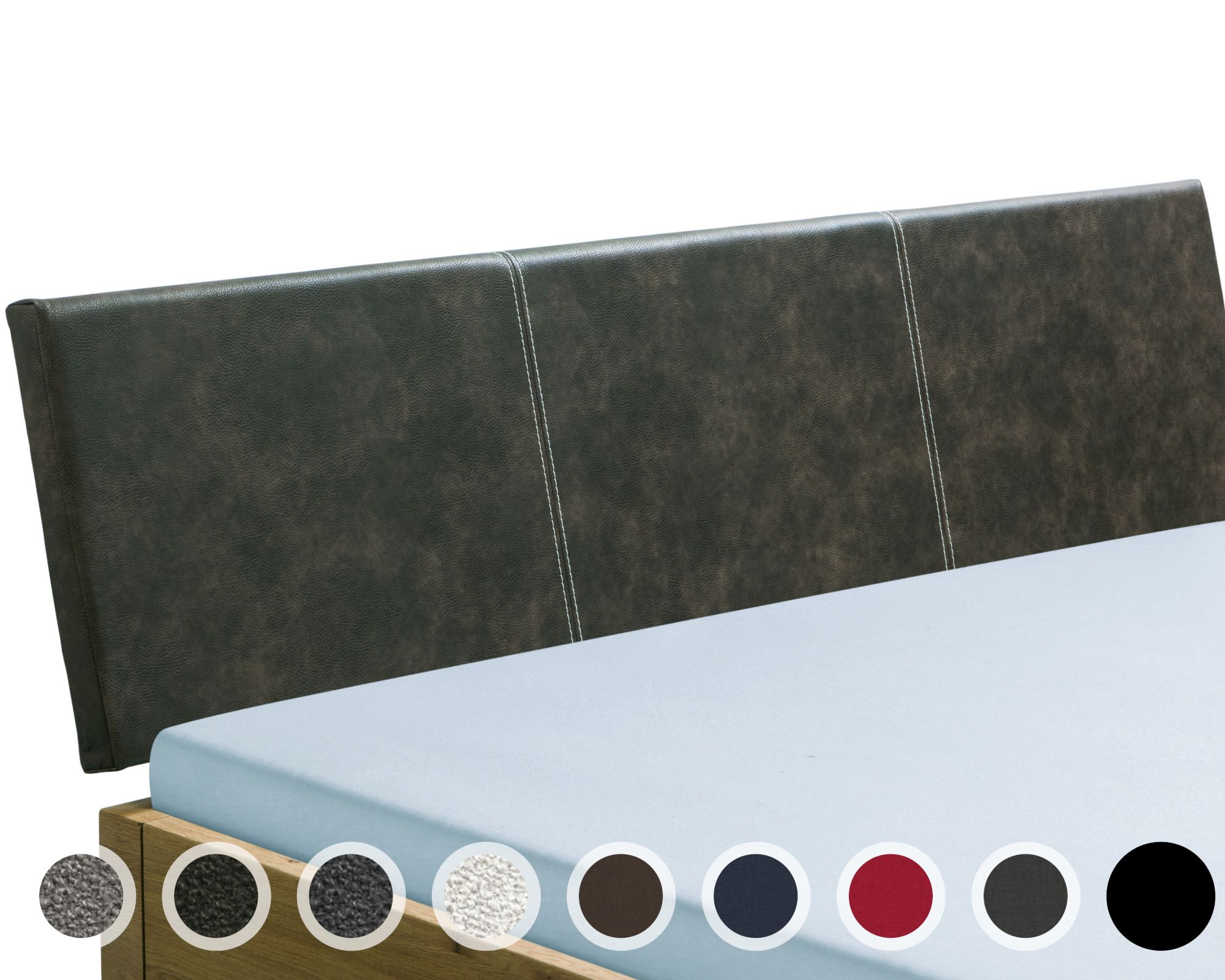 Hasena Wood-Wild Kopfteil Arora 100 cm / PK3 Velluto 740 grey Image