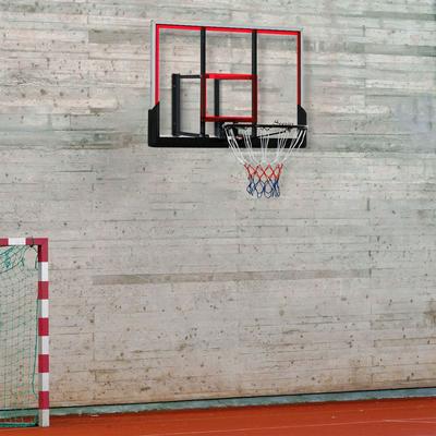 Soozier Wall Mounted Basketball Hoop, Basketball Goal with 43" x 30" Shatter Proof Backboard
