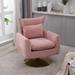 360-degree Swivel Linen Accent Chair