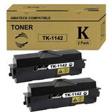 Amateck Compatible Toner CartridgeReplacement for TK-1142 (TK1142) Black 2 Pack for FS-1035 MFP FS-1135 MFP M2035dn M2535dn