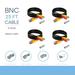 CJP-Geek BNC Cable 25ft 4Pack Compatible for HD Security Camera Cables Heavy Duty BNC Video Power Cable BNC Wire Extension for CCTV DVR Security Camera System