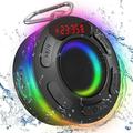 BT Shower Speaker Portable BT Speaker 360 HD Surround Sound IPX7 Waterproof Wireless Speaker with Suction Cup