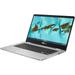 ASUS Chromebook C424 14.0 180 Degree FHD NanoEdge Display Intel Dual Core Celeron Processor 4GB LPDDR4 RAM 128GB Storage Silver Color C424MA-AS48F