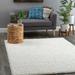 nuLOOM Gwenyth Solid Shag Area Rug 4 x 6 White