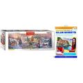 Bundle of 2 |Eurographics To Grandmas House We Go Panoramic by Nicky Boheme 1000-Piece Puzzle + Smart Puzzle Glue Sheets