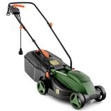 Costway Electric Corded Lawn Mower 10-AMP 13-Inch Walk-Behind Lawnmower with Collection Box