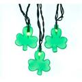 Kurt Adler Indoor/Outdoor String 10-Light Set Shamrock Lights 11.5