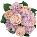 Seasonâ€™S Need DÃ©cor Flowers Artificial Silk Peony Bouquets Wedding Home Decoration Pack Of 1 Mixed Peony Hydrangea Vintage Flower Bouquet (Light Pink)