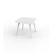 Vondom Pal Plastic Outdoor Side Table Plastic in Gray/Black | 28.25 H x 35.5 W x 35.5 D in | Wayfair 51026-Ice