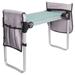 Arlmont & Co. Bruzon Outdoor Bench Metal in Green/Gray/White | 19.2 H x 23.6 W x 10.6 D in | Wayfair 84FB63A923394B83AAF6257B798BFA25