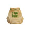 100% Merino Wool Baby Knitted Soaker Diaper Nappy Cover (S, Beige-Green)