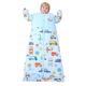 Chilsuessy Baby Sleeping Bag 2.5 Tog Winter Sleeping Sack Wearable Blanket for Kids, Adjustable Length, Removable Sleeves, Toddler Sleeping Bag for Boys Girls, 2.5 Tog/Colorful bus, 120cm/3-6 Years
