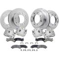 2006-2007 GMC Savana 2500 Front and Rear Brake Pad Rotor and Caliper Set - Detroit Axle