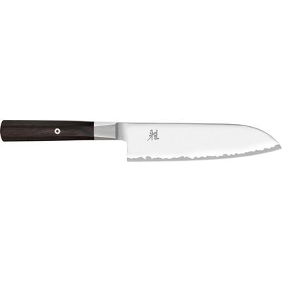 Santokumesser MIYABI "MIYABI 4000FC", braun, Gesamtlänge 32,5cm Klingenlänge 18cm, Spezialklingenstahl, Stahl, Kochmesser, Klingenlänge 18 cm, Griff aus Pakkaholz Image