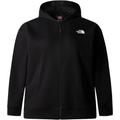 Kapuzensweatjacke THE NORTH FACE "W PLUS ESSENTIAL FZ HOODIE" Gr. 2X (48/50), schwarz (black) Damen Sweatjacken