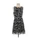 Gap Outlet Casual Dress - A-Line: Black Print Dresses - Women's Size 4