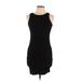 Shein Casual Dress - Bodycon: Black Solid Dresses - Women's Size Medium