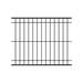 Fortress Building Products Estate 6.25-ft H x 94-in W Gloss Steel Fence Panel Metal in Black | 75 H x 94 W x 3 D in | Wayfair 640121