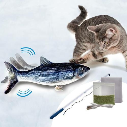 Mediashop - Flippity Fish – elektrisches Katzenspielzeug – Katzenminze - wiederaufladbar mit usb