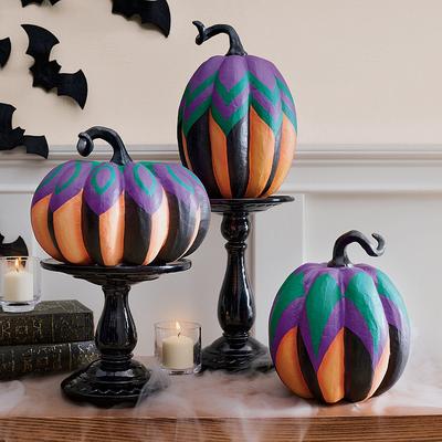 Katherine's Collection Spooktacular Pumpkins, Set Of Three - Grandin Road