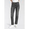 Gerade Jeans LEVI'S "314 Shaping Straight", Damen, Gr. 28, Länge 30, blau (river rock), Denim/Jeans, Obermaterial: 70% Baumwolle, 20% Polyester, 8% Viskose, 2% Elasthan, casual, gerade lang, Jeans, mit Stretch, Topseller