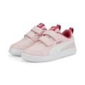 Sneaker PUMA "Courtflex V2 Sneakers Jugendliche" Gr. 28, rosa (almond blossom white pink) Kinder Schuhe