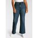 Bootcut-Jeans LEVI'S PLUS "726 PL HR FLARE" Gr. 22 (52), Länge 34, blau (blue wave mid) Damen Jeans Bootcut