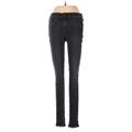 Rag & Bone/JEAN Jeans - Low Rise Skinny Leg Denim: Gray Bottoms - Women's Size 24 - Dark Wash