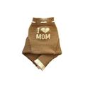 100% Merino Wool Cloth Nappy Diaper Cover Soaker longies (S, Brown-Natural White)