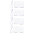 Toyvian 4 Pcs Wipe Warmer Baby Wipes Heater Wet Wipes Heater Baby Wet Wipes Warmer Water Wipes Dispenser Diaper Wipes Heater Wet Tissue Warmer Heater Child Container Abs Household White