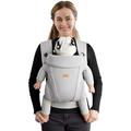 CUBY Easy Baby Carriers from Newborn, Breathable Zipper & Belt Ergonomic Toddler Wrap Carrier 3D Air Mesh Adjustable Head Neck Support Outdoor Front Baby Carrier Use Up to Aged 3 Years 44LBS