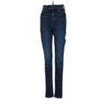 Old Navy Jeans - Mid/Reg Rise Skinny Leg Denim: Blue Bottoms - Women's Size 00 - Dark Wash