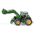 siku 3652, John Deere Tractor with Front Loader, 1:32, Metal/Plastic, Green, Movable front loader, Removable driver's cabin