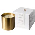 Amaura London Eco Luxury Long Burning Scented Candle - Infused with Essential Oil Blends - Candle Gift - 50hr Burn | 280g | Pure Brass Candle with lid (Tranquillity | Frankincense, Patchouli & Amber)
