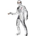 Smiffys Adult Spaceman Costume Silver Chest size MEDIUM