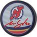 Akira Schmid New Jersey Devils Autographed 2022-23 Reverse Retro Hockey Puck
