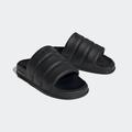 Badesandale ADIDAS ORIGINALS "ESSENTIAL ADILETTE" Gr. 39, schwarz (core black, core black) Schuhe Badelatschen Pantolette Schlappen Strandschuhe