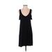 American Eagle Outfitters Casual Dress - Shift: Black Solid Dresses - Women's Size Small