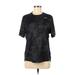 Nike Active T-Shirt: Black Camo Activewear - Women's Size Medium