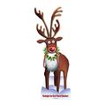 Star Cutouts SC90 Cardboard Cutout Official Lifesize Christmas Decoration Rudolph The Red Nose Reindeer Perfect for Grottos and Festive Displays Including Shops Height 183cm