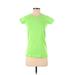 Zella Active T-Shirt: Green Activewear - Women's Size Small Tall