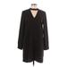 Vero Moda Casual Dress - Shift: Black Solid Dresses - Women's Size Large