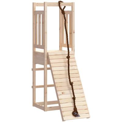 Vidaxl - Spielturm mit Kletterwand Massivholz Kiefer Image