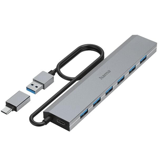 Hama USB-3.2-Hub mit USB-C Adapter, 7 Ports Image