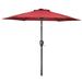 7.5FT Patio Umbrella Outdoor Yard Umbrella with Auto Tilt and Hand Crank