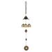 40cm Soft Feng Shui Bagua Lucky 3 Bells Wind Chimes Outdoor Hanging Decorationr